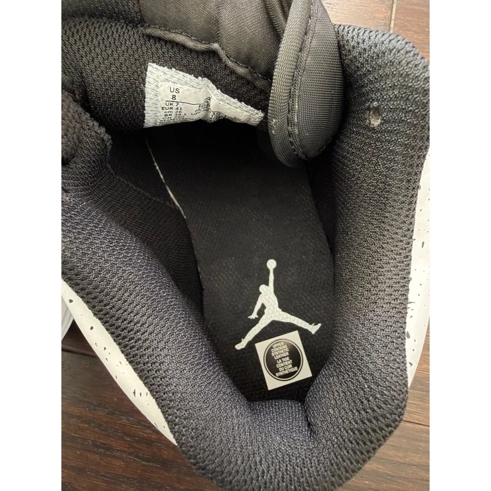 Air Jordan Stadium 90 Baseball Cleats White Black Speckle HQ0210-100 Mens 8